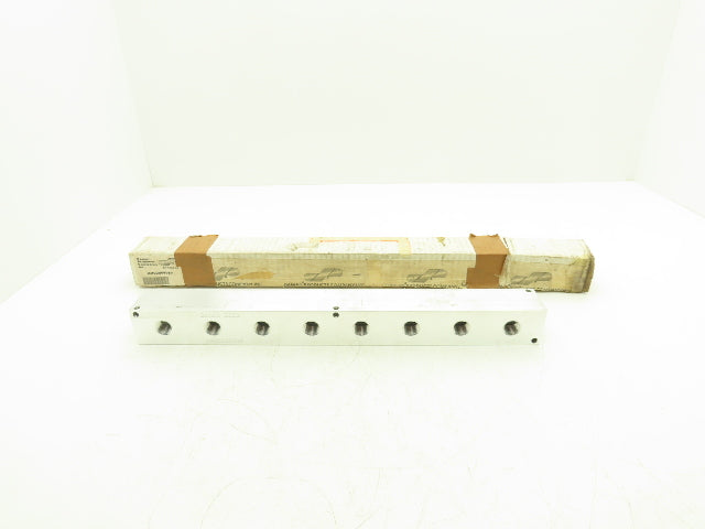 Daman AH0000808P Hydraulic 8 Station Aluminum Header Manifold