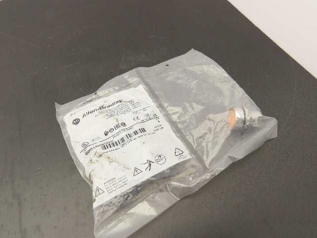 Allen Bradley Pushbutton Amber Orange Illuminated Momentary 2 NO 2NC 22mm
