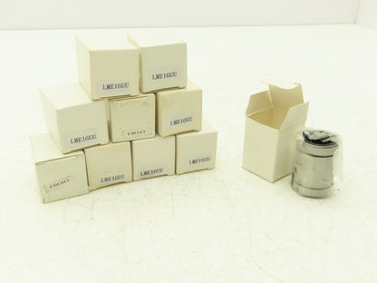 LME16UU Precision Linear Ball Bearing 16mm Inner Dia 26mm Outer Dia Lot of 10