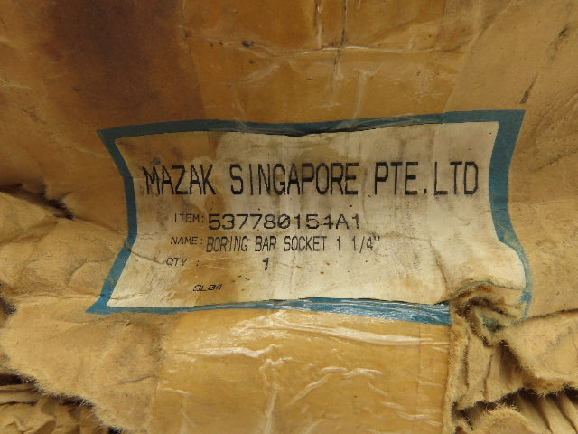 Mazak 537780154A1 1-1/4" Boring Bar Socket