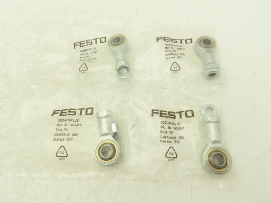 Festo SGS-M10X1,25 009261 Rod End 10mm Eye M10-1.25 Thread Lot of 4