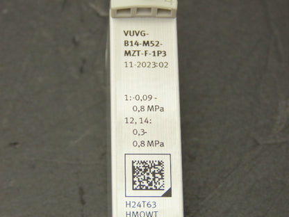Festo VUVG-B14-M52-MZT-F-1P3 Pneumatic Air Solenoid Valve 2 Pos 5 Way 24V Coil