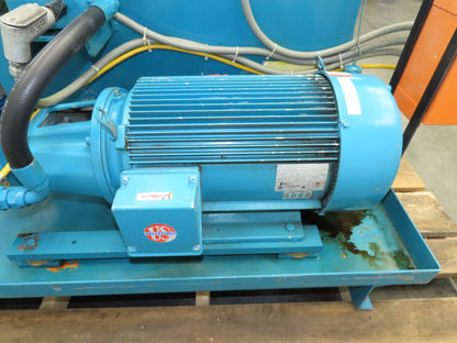 Continental PVR15-30B10 RHM Hydraulic Power Unit 33.5 GPM 1000 PSI 30Hp 100 Gal