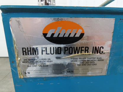 Continental PVR15-30B10 RHM Hydraulic Power Unit 33.5 GPM 1000 PSI 30Hp 100 Gal