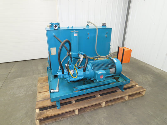 Continental PVR15-30B10 RHM Hydraulic Power Unit 33.5 GPM 1000 PSI 30Hp 100 Gal