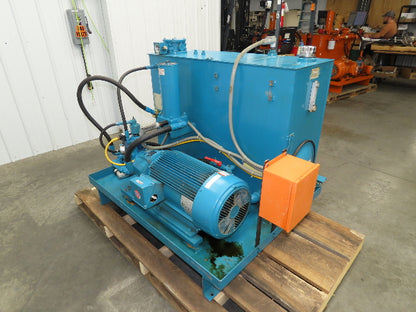Continental PVR15-30B10 RHM Hydraulic Power Unit 33.5 GPM 1000 PSI 30Hp 100 Gal