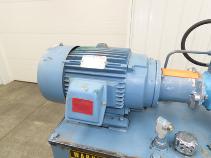 Continental PVR15-20B15 Hydraulic Pump Power Unit 21 GPM 1500 PSI 15Hp 230/460V