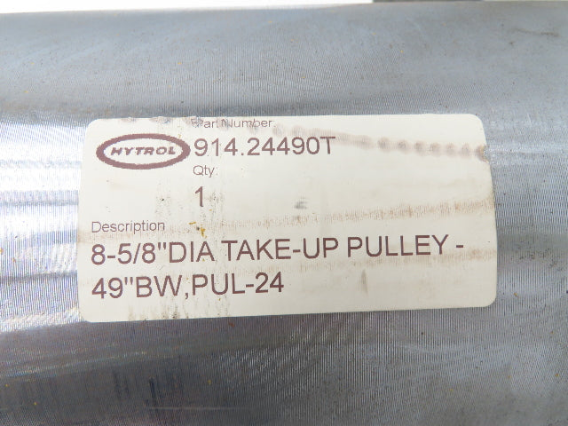 Hytrol 914.24490T Belt Conveyor Take-Up Pulley 8-5/8"x 49"BW 1-15/16"Shaft XT35