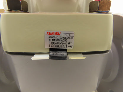 Asahi AV AA1464020 2" Diaphragm Valve ANSI Type 14 CPVC Body PTFE Elastomer