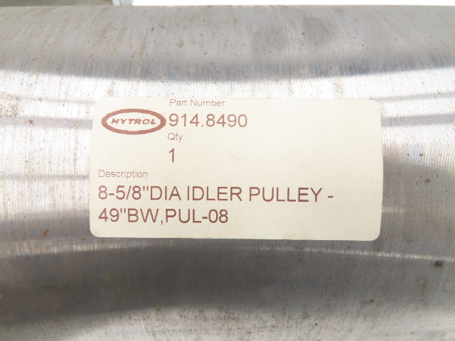 Hytrol 914.8490 Belt Conveyor Idler Pulley 8-5/8"x 49"BW 1-15/16"Shaft XT35