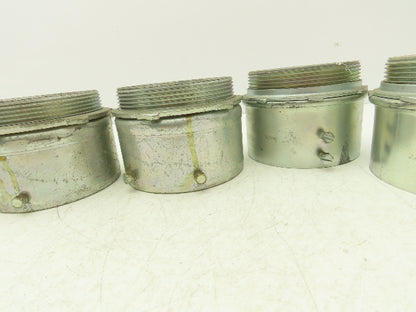 Assorted Brands EMT Connector Fitting 4" Steel Set Screw Steel City Lot of 5