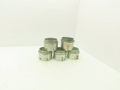 Assorted Brands EMT Connector Fitting 4" Steel Set Screw Steel City Lot of 5