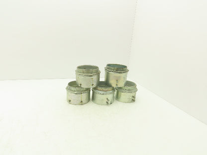 Assorted Brands EMT Connector Fitting 4" Steel Set Screw Steel City Lot of 5