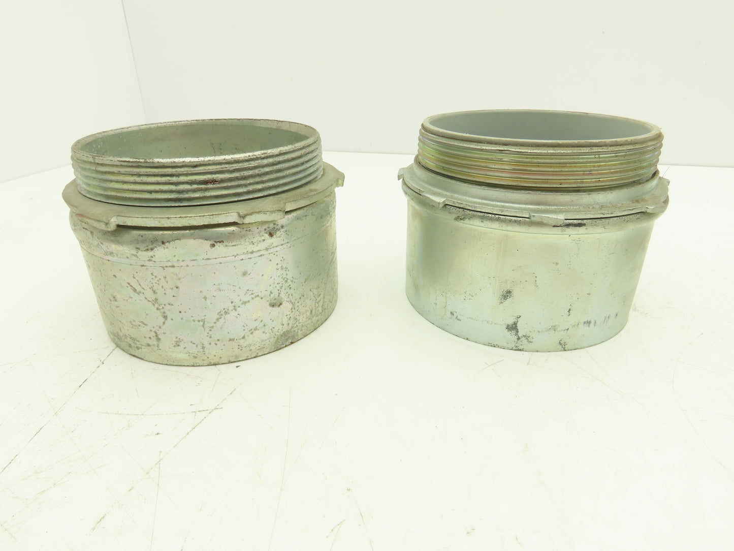 Assorted Brands EMT Connector Fitting 4" Steel Set Screw Steel City Lot of 5