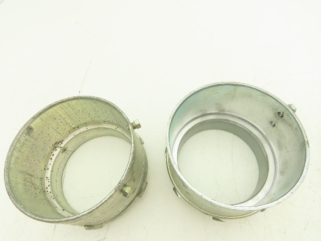 Assorted Brands EMT Connector Fitting 4" Steel Set Screw Steel City Lot of 5