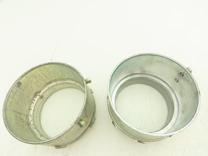 Assorted Brands EMT Connector Fitting 4" Steel Set Screw Steel City Lot of 5