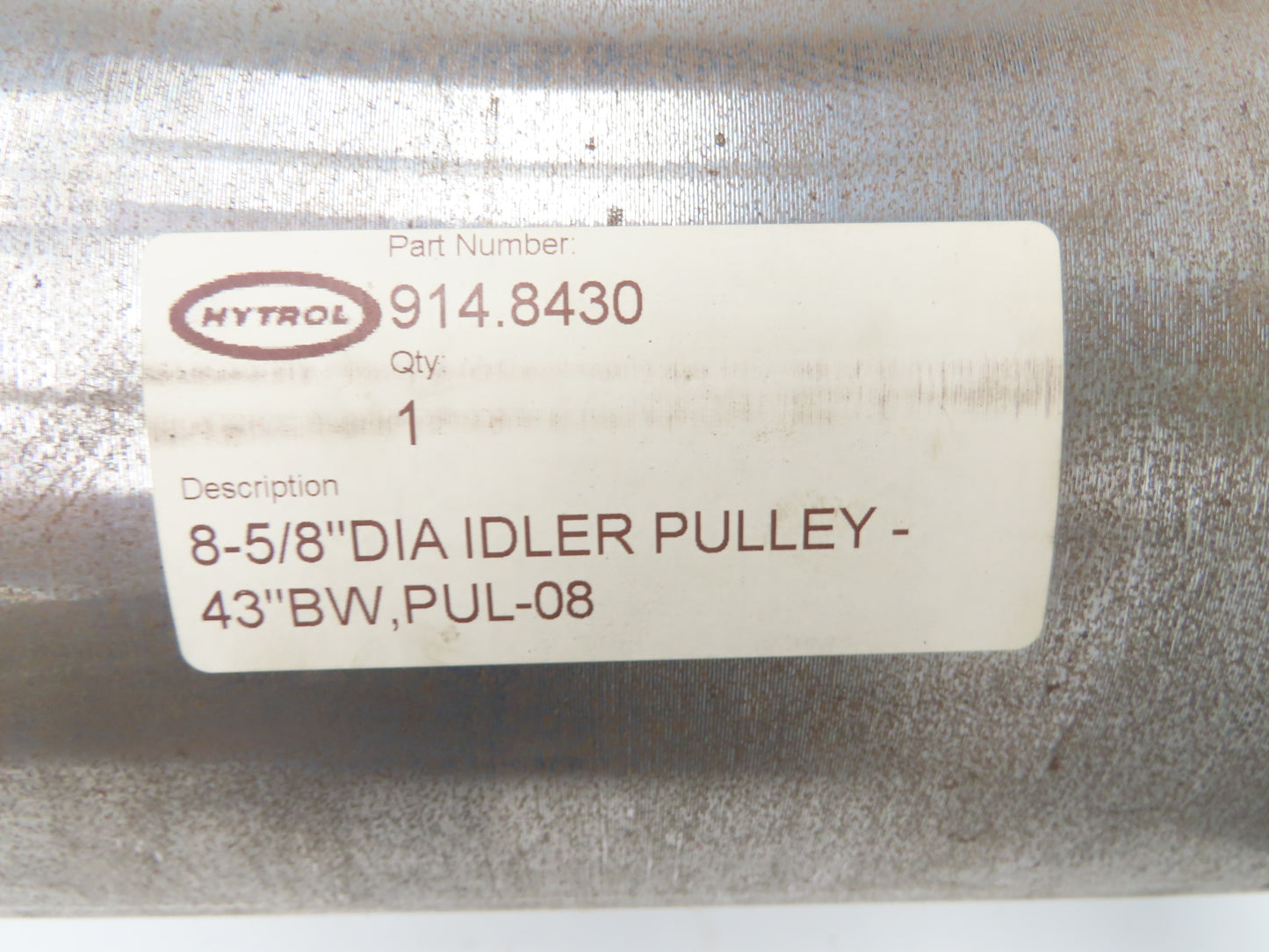 Hytrol 914.8430 Belt Conveyor Idler Pulley 8-5/8"x 43"BW 2-7/16"Shaft XT35