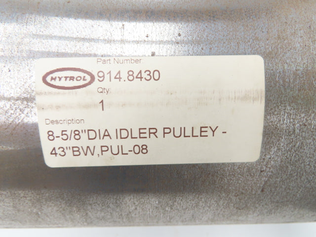Hytrol 914.8430 Belt Conveyor Idler Pulley 8-5/8"x 43"BW 2-7/16"Shaft XT35