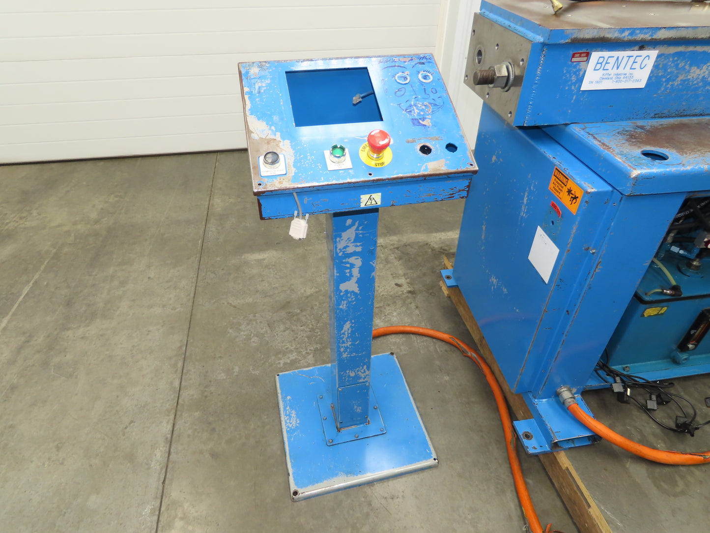Bentec BT-220 Rotary Draw Pipe Tube Bender Frame Missing Controls