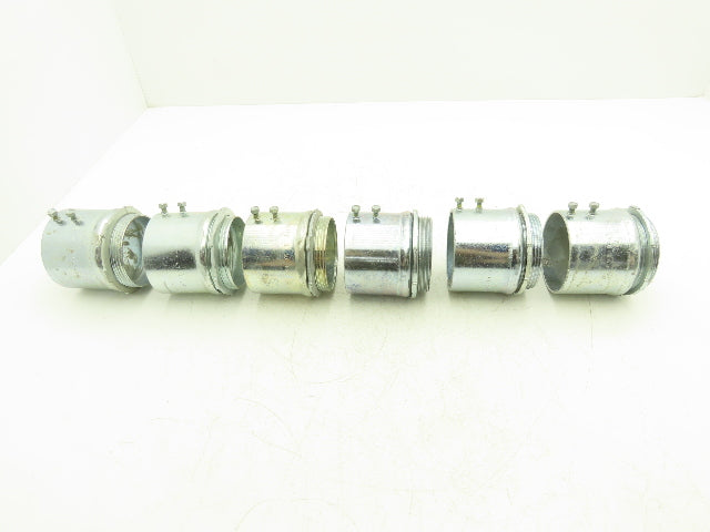 Thomas & Betts EMT Connector Fitting 3" Steel Set Screw Steel City Lot of 6