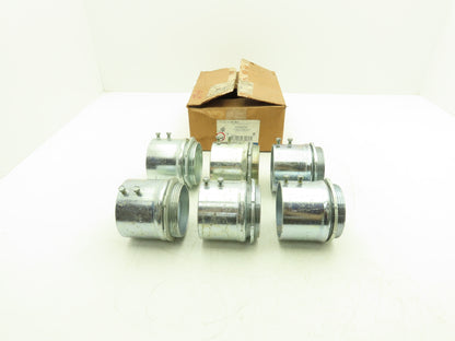 Thomas & Betts EMT Connector Fitting 3" Steel Set Screw Steel City Lot of 6