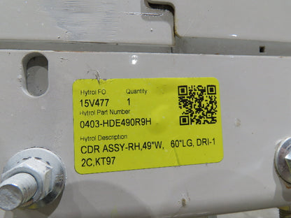 Hytrol BPC 49"x 64' Slider Bed Conveyor 47"Belt 7.5Hp 3PH Center Drive 80fpm