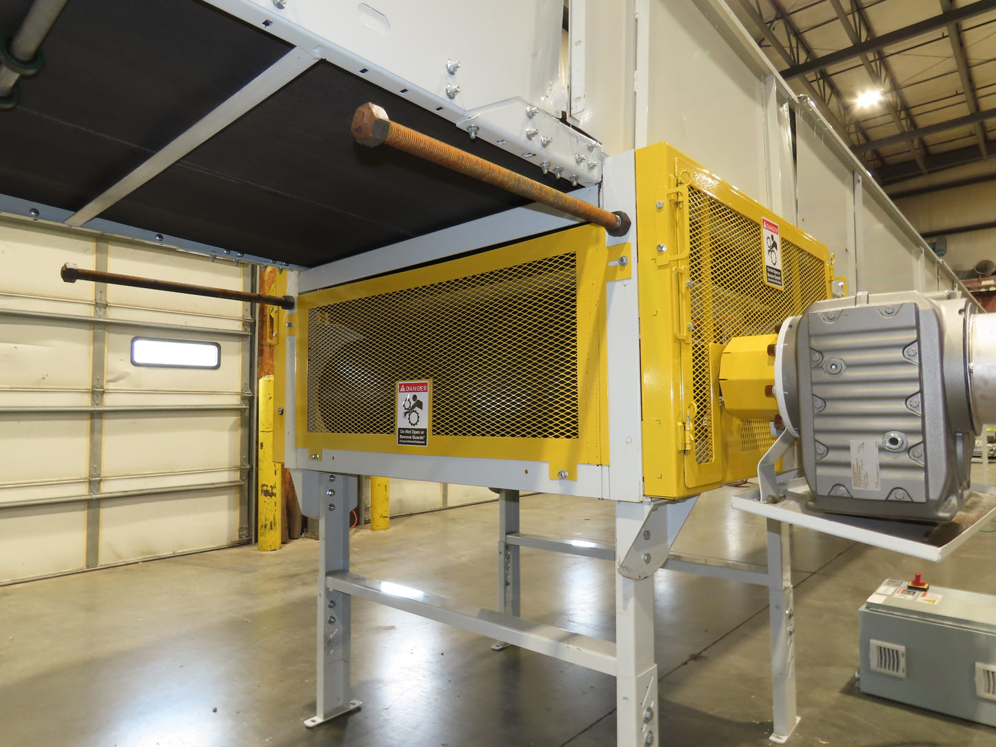 Hytrol BPC 49"x 64' Slider Bed Conveyor 47"Belt 7.5Hp 3PH Center Drive 80fpm