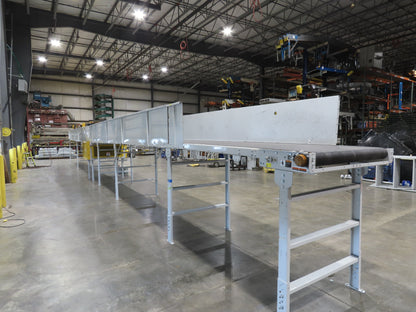 Hytrol BPC 49"x 64' Slider Bed Conveyor 47"Belt 7.5Hp 3PH Center Drive 80fpm