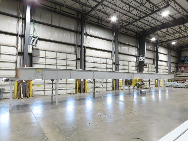 Hytrol BPC 49"x 64' Slider Bed Conveyor 47"Belt 7.5Hp 3PH Center Drive 80fpm