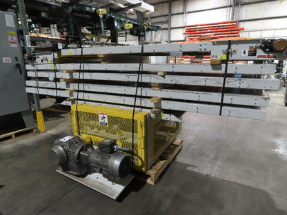 Hytrol BPC 49"x 64' Slider Bed Conveyor 47"Belt 7.5Hp 3PH Center Drive 80fpm