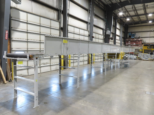 Hytrol BPC 49"x 64' Slider Bed Conveyor 47"Belt 7.5Hp 3PH Center Drive 80fpm