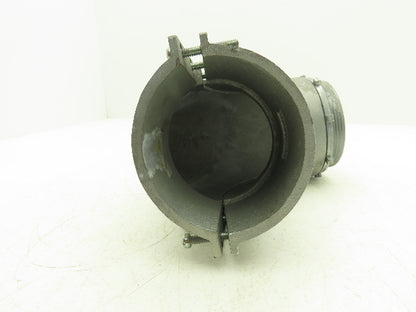 4" Flexible Metallic Conduit 90° Box Connector Fitting