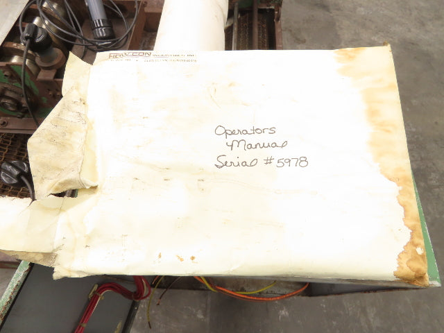 Flo Con HPS-20/PB-24 Metalworking Coolant Chip Filter Magnetic Drum Cloth Filter