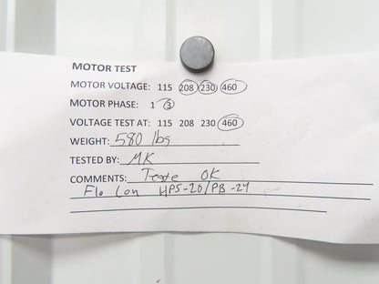 Flo Con HPS-20/PB-24 Metalworking Coolant Chip Filter Magnetic Drum Cloth Filter