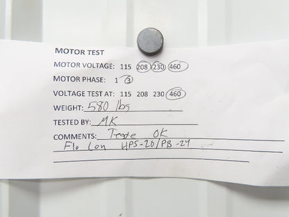 Flo Con HPS-20/PB-24 Metalworking Coolant Chip Filter Magnetic Drum Cloth Filter