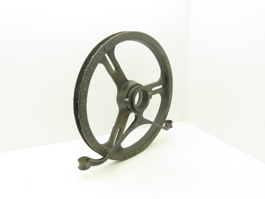 Babbitt No. 4 Rim Sprocket Chain Wheel Manual Valve Operator w/Guide No Chain
