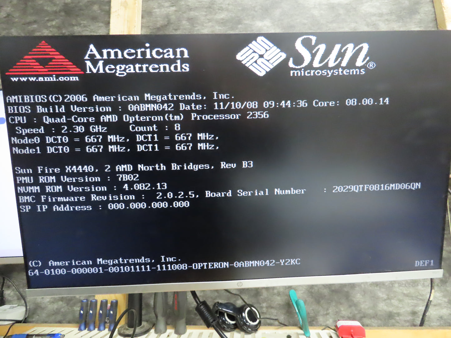 Sun Storage 7410 Fire X4440 Server Dual Opteron 2356 2.3Ghz 64GB RAM Rack Mount