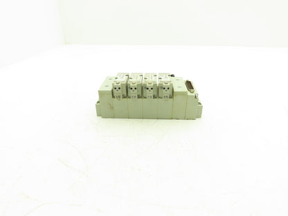 Numatics 041BA400MP00061 Pneumatic Solenoid Valve 4-Station Manifold 24VDC