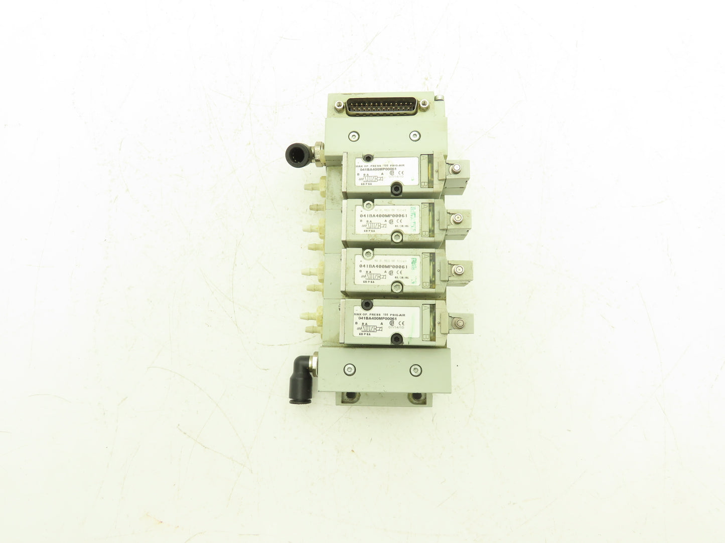 Numatics 041BA400MP00061 Pneumatic Solenoid Valve 4-Station Manifold 24VDC