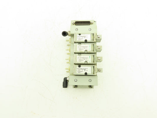 Numatics 041BA400MP00061 Pneumatic Solenoid Valve 4-Station Manifold 24VDC