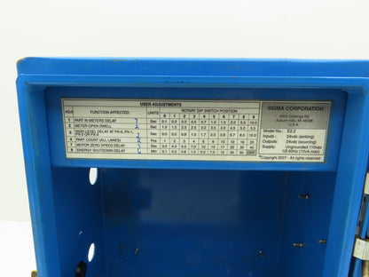 Sigma Elevator Meter Control Panel Enclosure Only 13x11x6"