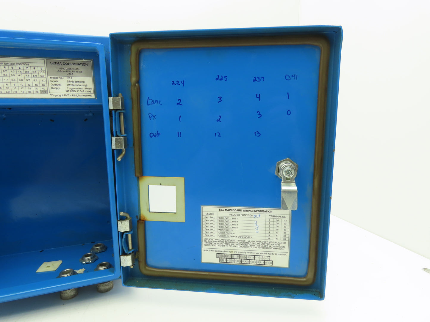 Sigma Elevator Meter Control Panel Enclosure Only 13x11x6"