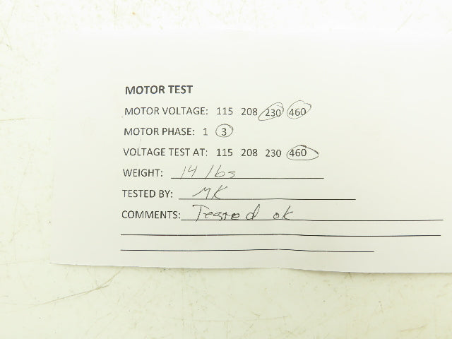 Spork AMH RMI40 T63BN/4 Gearmotor 40:1 Reducer 42rpm .22kw 230/480V 3PH RH