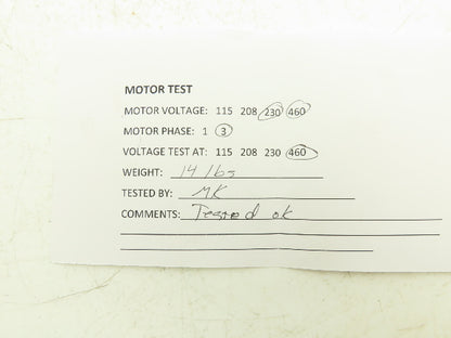 Spork AMH RMI40 T63BN/4 Gearmotor 40:1 Reducer 42rpm .22kw 230/480V 3PH RH