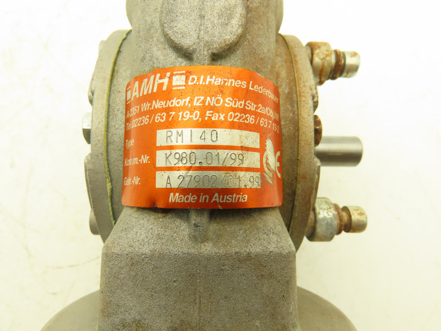 Spork AMH RMI40 T63BN/4 Gearmotor 40:1 Reducer 42rpm .22kw 230/480V 3PH RH