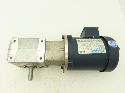 Leeson Cone Drive C4T17FC B03 Gear Motor 1/3Hp 58rpm 230/460V 3PH LH 56C