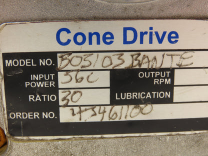 Leeson Cone Drive C4T17FC B03 Gear Motor 1/3Hp 58rpm 230/460V 3PH LH 56C