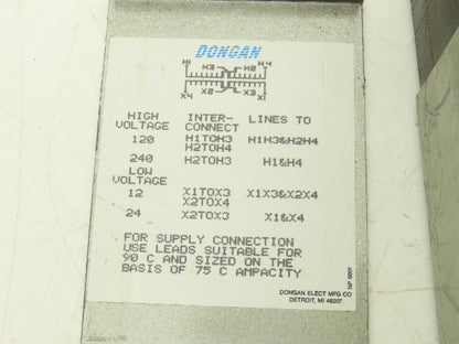 Dongan 35-M020 Power Transformer 250KVA 1Ph HV 120/240V LV24/12V