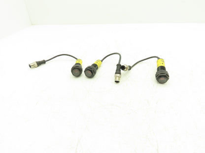 Banner S18-2VPRL-Q5 Photoeye Sensor Receiver 18mm 10-30VDC  Lot of 3