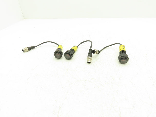 Banner S18-2VPRL-Q5 Photoeye Sensor Receiver 18mm 10-30VDC  Lot of 3